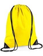 BagBase Wasserabweisender Premium Gymsac 11L, Black 33 x 45 cm, BG10 – Giallo