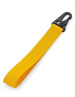BagBase Brandbarer Schlüsselclip aus Polyester, Black 2.5 x 20.5 cm, BG100 – Giallo