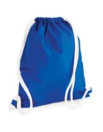 BagBase Wasserdichter Gymsack mit Geheimtasche, Light Grey 40 x 48 cm, BG110 – Bright Royal