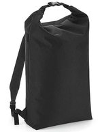 BagBase Roll-Top Rucksack aus robustem Polyester, Black 29 x 47 x 17 cm, BG115 – Bild 1
