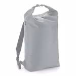 BagBase Roll-Top Rucksack aus robustem Polyester, Light Grey 29 x 47 x 17 cm, BG115 – Bild 3