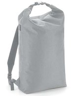 BagBase Roll-Top Rucksack aus robustem Polyester, Black 29 x 47 x 17 cm, BG115 – Grigio chiaro