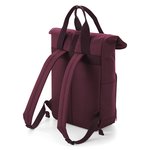 BagBase Roll-Top Rucksack mit Twin Handle, Airforce Blue 28 x 38 x 12 cm, BG118 – Bild 4