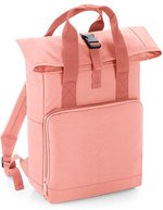BagBase Roll-Top Rucksack mit Twin Handle – Blush Pink