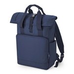 BagBase Recycelter Roll-Top Laptop-Rucksack 15,6 Zoll, Black 30 x 44 x 14 cm, BG118L – Bild 3