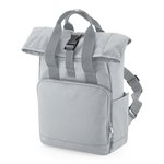 BagBase Recycelter Mini Roll-Top Rucksack, Black 23 x 32 x 11 cm, BG118S – Bild 3