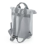 BagBase Recycelter Mini Roll-Top Rucksack, Black 23 x 32 x 11 cm, BG118S – Bild 4