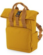 BagBase Recycelter Mini Roll-Top Rucksack – Mustard