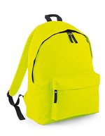 BagBase Fashion Rucksack 600D Polyester 18L, Bottle Green 31 x 42 x 21 cm, BG125 – Fluorescent Yellow