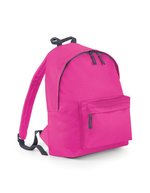 BagBase Fashion Rucksack 600D Polyester 18L, Bottle Green 31 x 42 x 21 cm, BG125 – Fuchsia/Graphite Grey