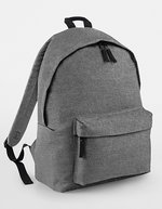BagBase Fashion Rucksack 600D Polyester 18L, Bottle Green 31 x 42 x 21 cm, BG125 – Grey Marl
