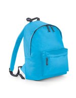 BagBase Fashion Rucksack 600D Polyester 18L, Bottle Green 31 x 42 x 21 cm, BG125 – Surf Blue/Graphite Grey