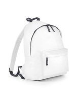 BagBase Fashion Rucksack 600D Polyester 18L, Bottle Green 31 x 42 x 21 cm, BG125 – White/Graphite Grey