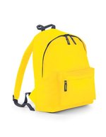 BagBase Fashion Rucksack 600D Polyester 18L, Bottle Green 31 x 42 x 21 cm, BG125 – Yellow/Graphite Grey