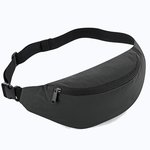 BagBase Reflex-Hüfttasche mit verstellbarem Gurt – Black Reflective