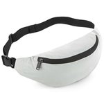 BagBase Marsupio Riflettente con Cinghia Regolabile, Silver Reflective 38 x 14 x 8 cm, BG134 – Bild 5
