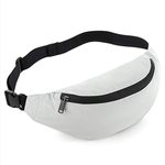 BagBase Reflex-Hüfttasche mit verstellbarem Gurt – Silver Reflective