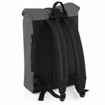 BagBase Reflektierender Roll-Top Rucksack 15L, Black Reflective 26 x 43 x 13 cm, BG138 – Bild 4