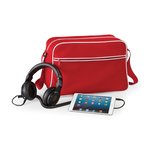 Retro Shoulder Bag – Black/Classic Red