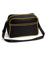 Retro Shoulder Bag – Black/Gold