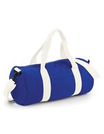 BagBase Geräumige Barrel Tasche aus Polyester – Bright Royal/Off White