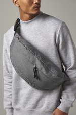 BagBase Übergröße Crossbody Tasche Schwarz/Grau, Black 47 x 20 x 8 cm, BG143 – Bild 1