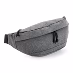 BagBase Sac bandoulière surdimensionné noir/gris, Black 47 x 20 x 8 cm, BG143 – image 3