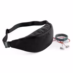 BagBase Studio Hüfttasche aus Polyester-Mikrofaser, Jet Black 38 x 14 x 8 cm, BG144 – Bild 3