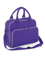 BagBase Junior Tanz Tasche mit Retro-Look – Purple/Light Grey