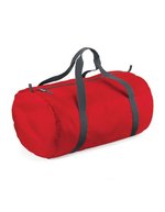BagBase Packaway Barrel Bag aus 210D Polyester – Classic Red