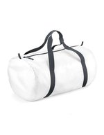 BagBase Packaway Barrel Bag aus 210D Polyester, Black 50 x 30 x 26 cm, BG150 – Bianco