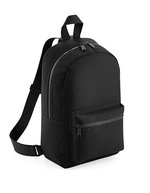 BagBase Mini Fashion Rucksack aus 600D Polyester, Black 23 x 35 x 12 cm, BG153 – Bild 2
