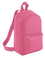 BagBase Mini Fashion Rucksack aus 600D Polyester, Black 23 x 35 x 12 cm, BG153 – Candy