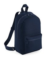 BagBase Mini Fashion Rucksack aus 600D Polyester, Black 23 x 35 x 12 cm, BG153 – French Navy