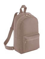 BagBase Mini Fashion Rucksack aus 600D Polyester, Black 23 x 35 x 12 cm, BG153 – Mushroom