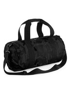 BagBase Camo Barrel Bag aus 600D Polyester, Jungle Camo 50 x 25 x 25 cm, BG173 – Midnight Camo