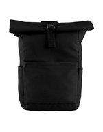 Premium Recycled Roll Top Backpack – Black