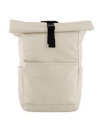 Premium Recycled Roll Top Backpack – Natural Stone