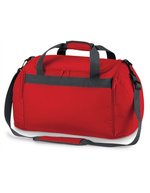 BagBase Freestyle Holdall aus 600D Polyester, Black 54 x 28 x 25 cm, BG200 – Classic Red