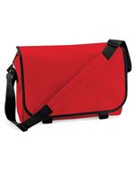 BagBase Vielseitige Messenger-Tasche mit Organizer, Black 38 x 30 x 12 cm, BG21 – Classic Red