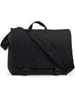 BagBase Zweifarbiges Messenger für Laptops bis 15,6 – Black