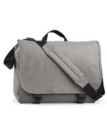 BagBase Zweifarbiges Messenger für Laptops bis 15,6 – Grey Marl
