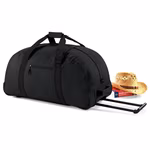 BagBase Travel Bag with Wheels and Compartments, Black 75 x 38 x 35 cm, BG23 – image 3