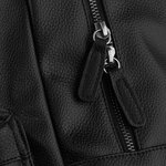 BagBase Sac à Dos en Simili Cuir avec Fermeture Éclair, Black 31 x 47 x 16 cm, BG255 – Bild 6