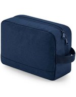 BagBase Recycelte Essentials Kulturtasche 600D-Polyester – Navy