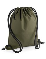 BagBase Recycelter Gymsac mit Geheimtasche – Military Green