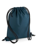 BagBase Recycelter Gymsac mit Geheimtasche, Black 40 x 48 cm, BG281 – Petrol