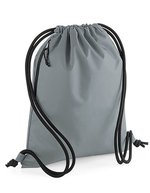 BagBase Recycelter Gymsac mit Geheimtasche, Black 40 x 48 cm, BG281 – Pure Grey