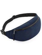 BagBase Recycelte Gürteltasche mit Reflektoren – Navy