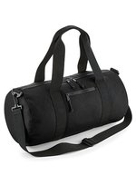 BagBase Recycelte Barrel-Tasche mit Kängurutasche, Black 50 x 25 x 25 cm, BG284 – Bild 2